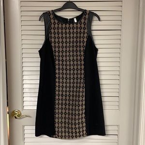 Black and Tan patterned dress